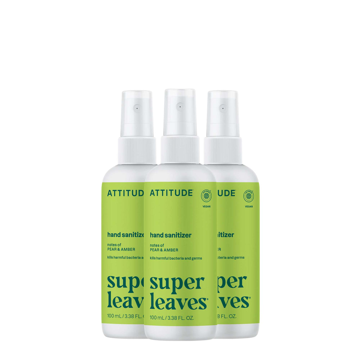 Hand Sanitizer 3-Pack — Pear & Amber / 3 x 100 mL