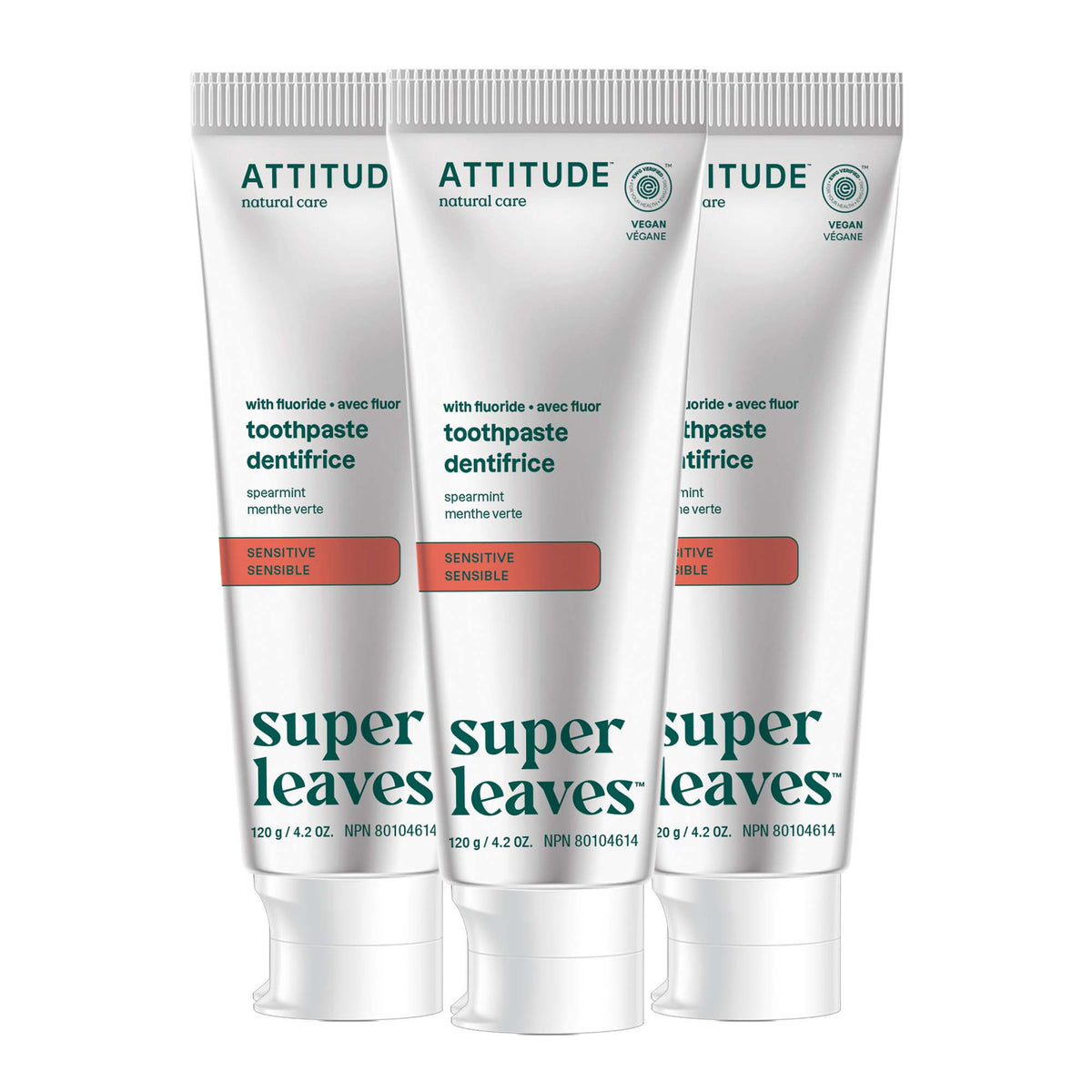 Fluoride Toothpaste 3-Pack — Sensitive / 3 x 120g
