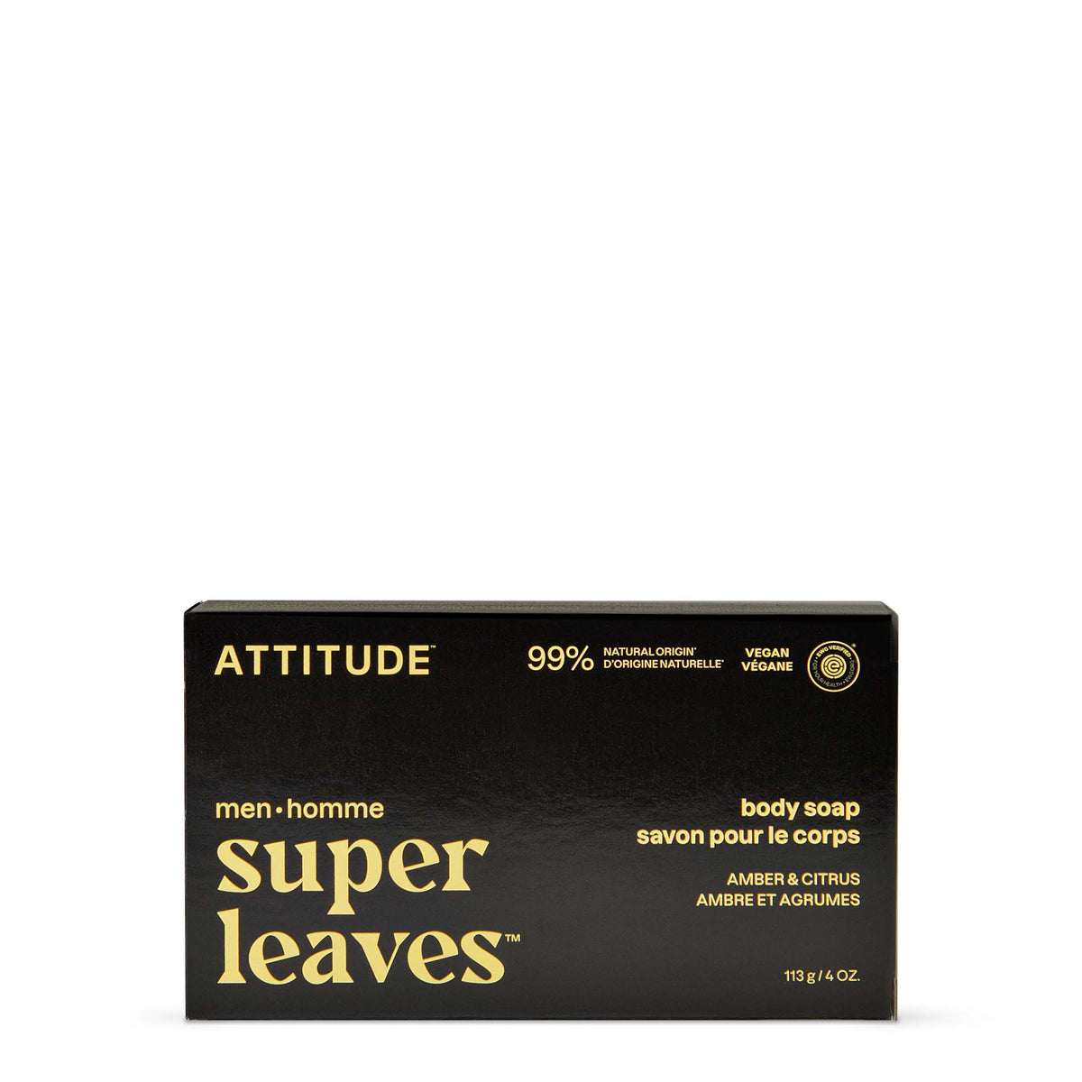 Men Body Soap - Bar — Amber & Citrus / 113g