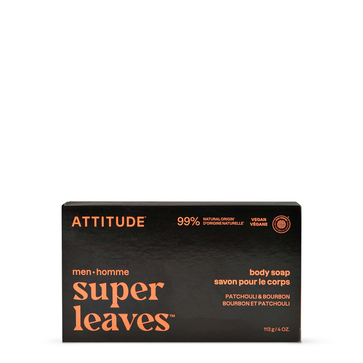 Men Body Soap - Bar — Patchouli & Bourbon / 113g