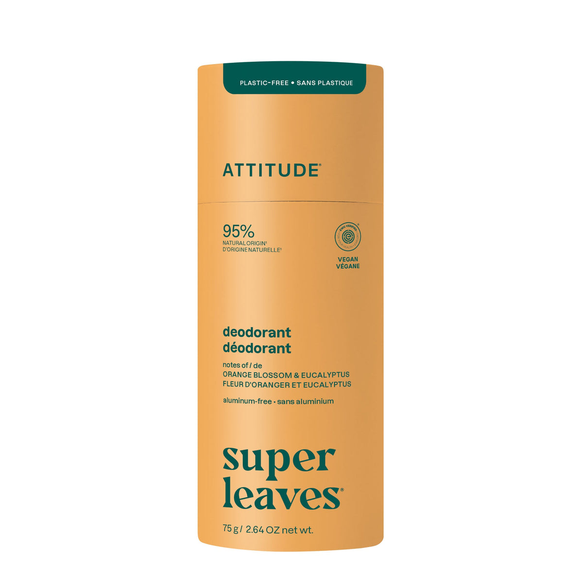 Deodorant - Aluminum-Free — Orange Blossom & Eucalyptus / Plastic free - 75g