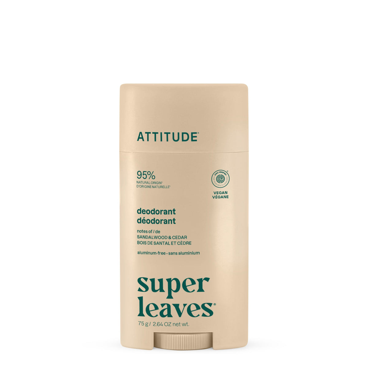 Deodorant - Aluminum-Free — Sandalwood & Cedar / Plastic - 75g
