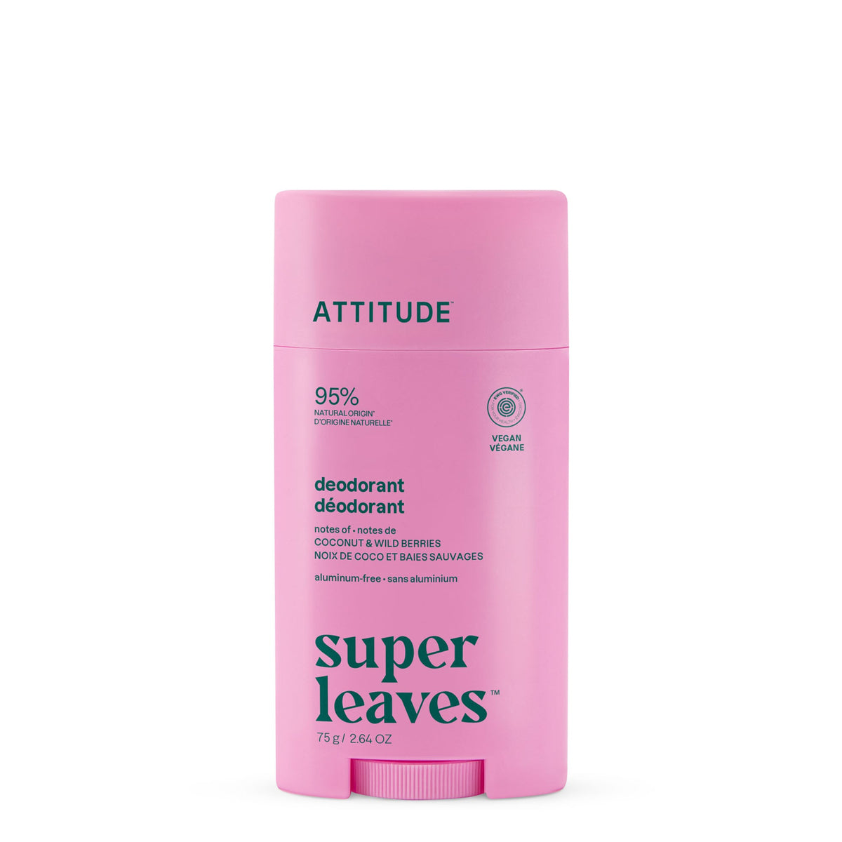 Deodorant - Aluminum-Free — Coconut & Wild Berries / Plastic - 75g