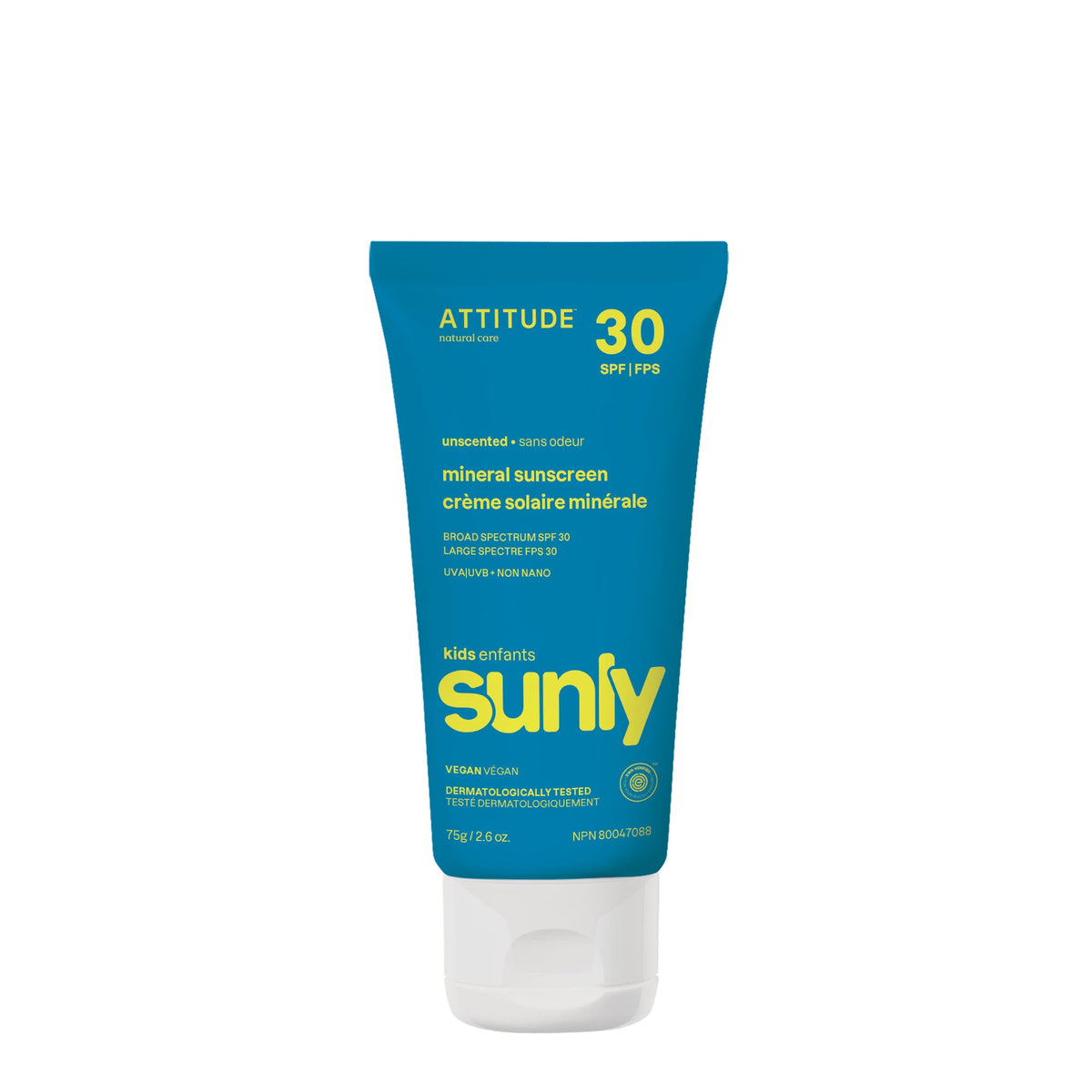 Kids Sunscreen - SPF 30 — Unscented / 75g