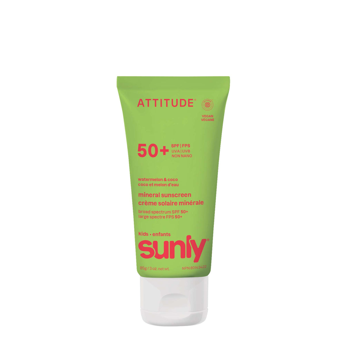 Kids Mineral Sunscreen - SPF 50 — Watermelon & Coco / 85g