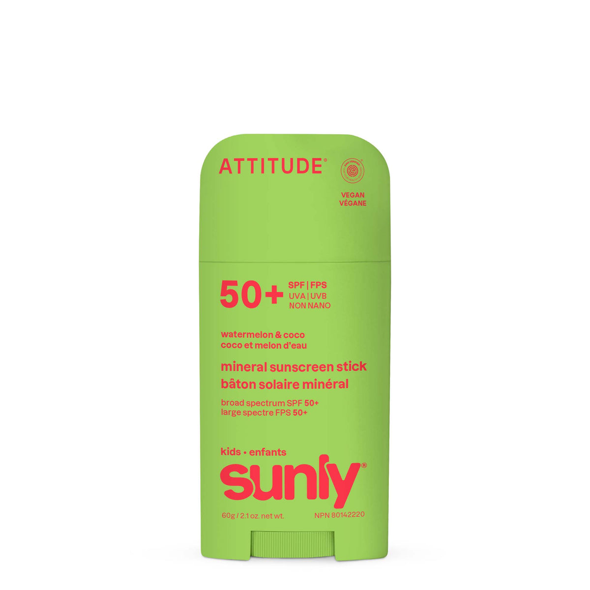 Kids Mineral Sunscreen Stick - SPF 50 — Watermelon & Coco / 60g