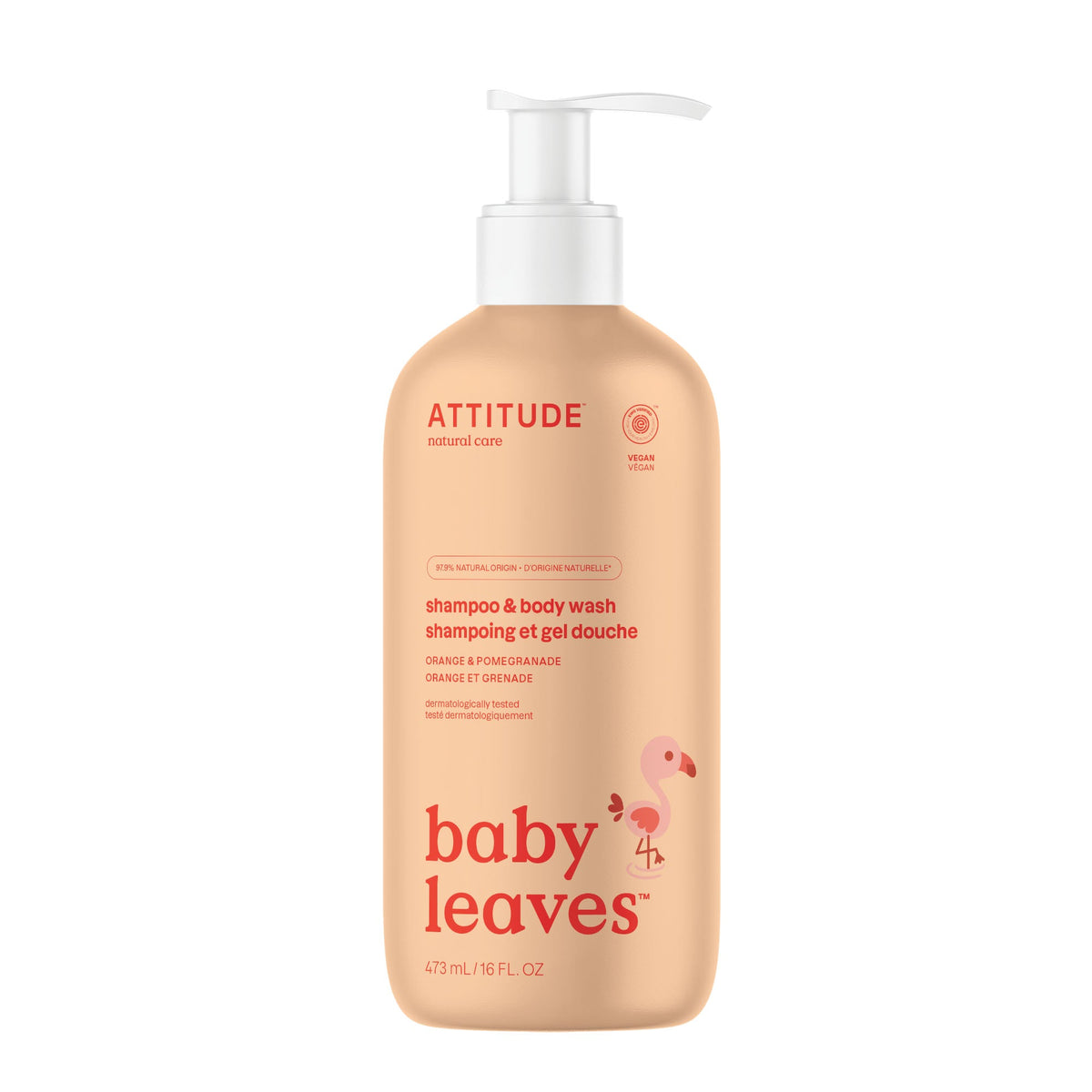 2-in-1 Baby Shampoo & Body Wash — Orange & Pomegranate / 473 mL