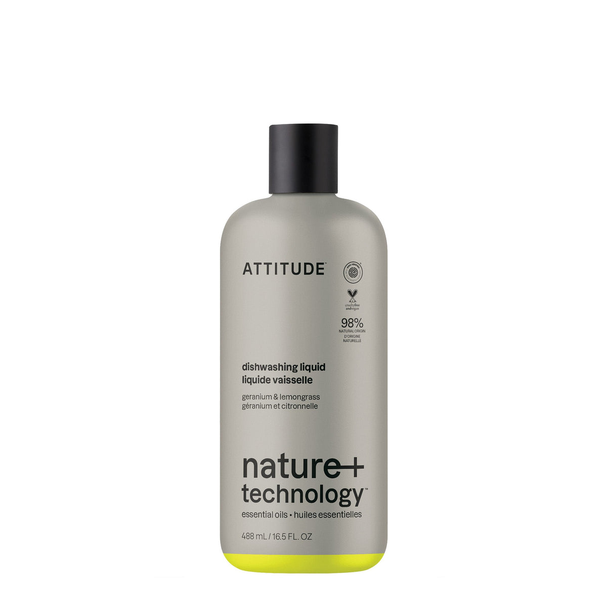 Dish Soap - Essential Oils — Geranium & Lemongrass / 488 mL