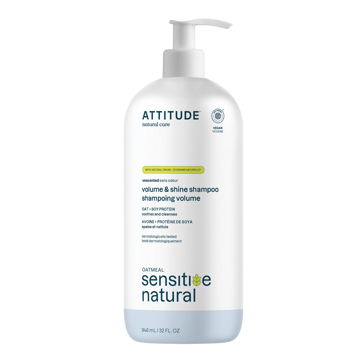 Volumizing & Shine Shampoo - Sensitive Skin — Unscented / 946 mL