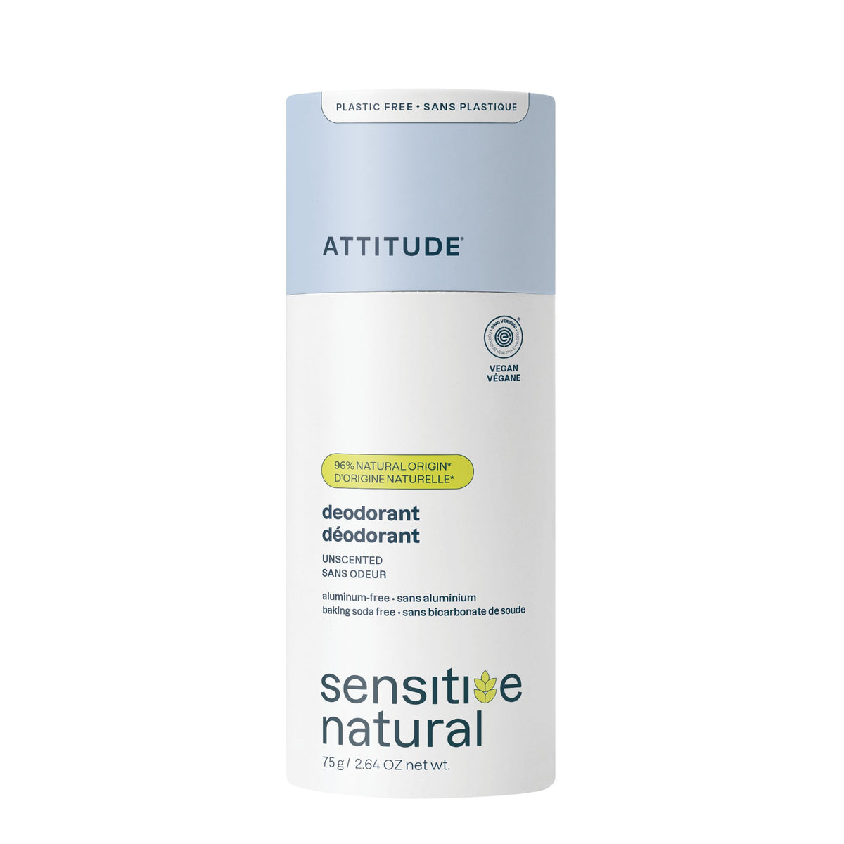 Deodorant - Sensitive Skin — Unscented / Plastic-free - 75g