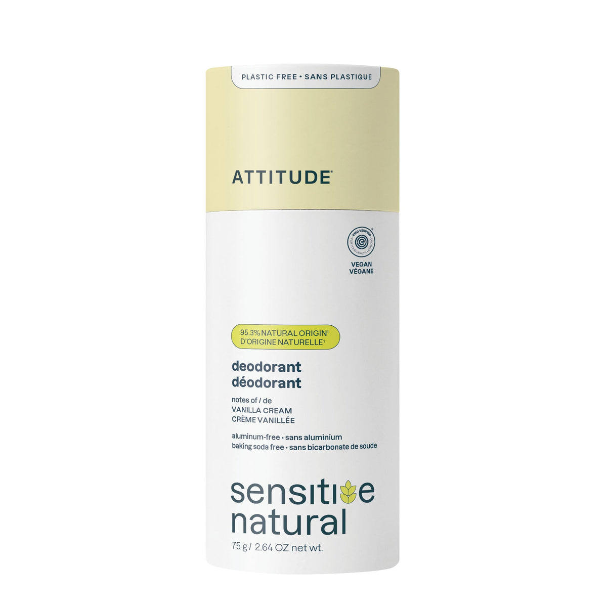 Deodorant - Sensitive Skin — Vanilla Cream / Plastic-free - 75g