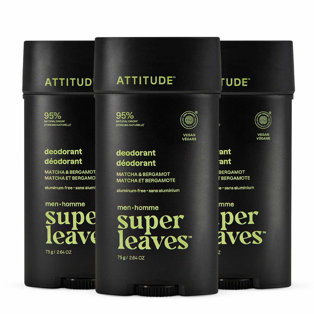 Men Deodorant 3-Pack — Matcha & Bergamot / 3 x 75g