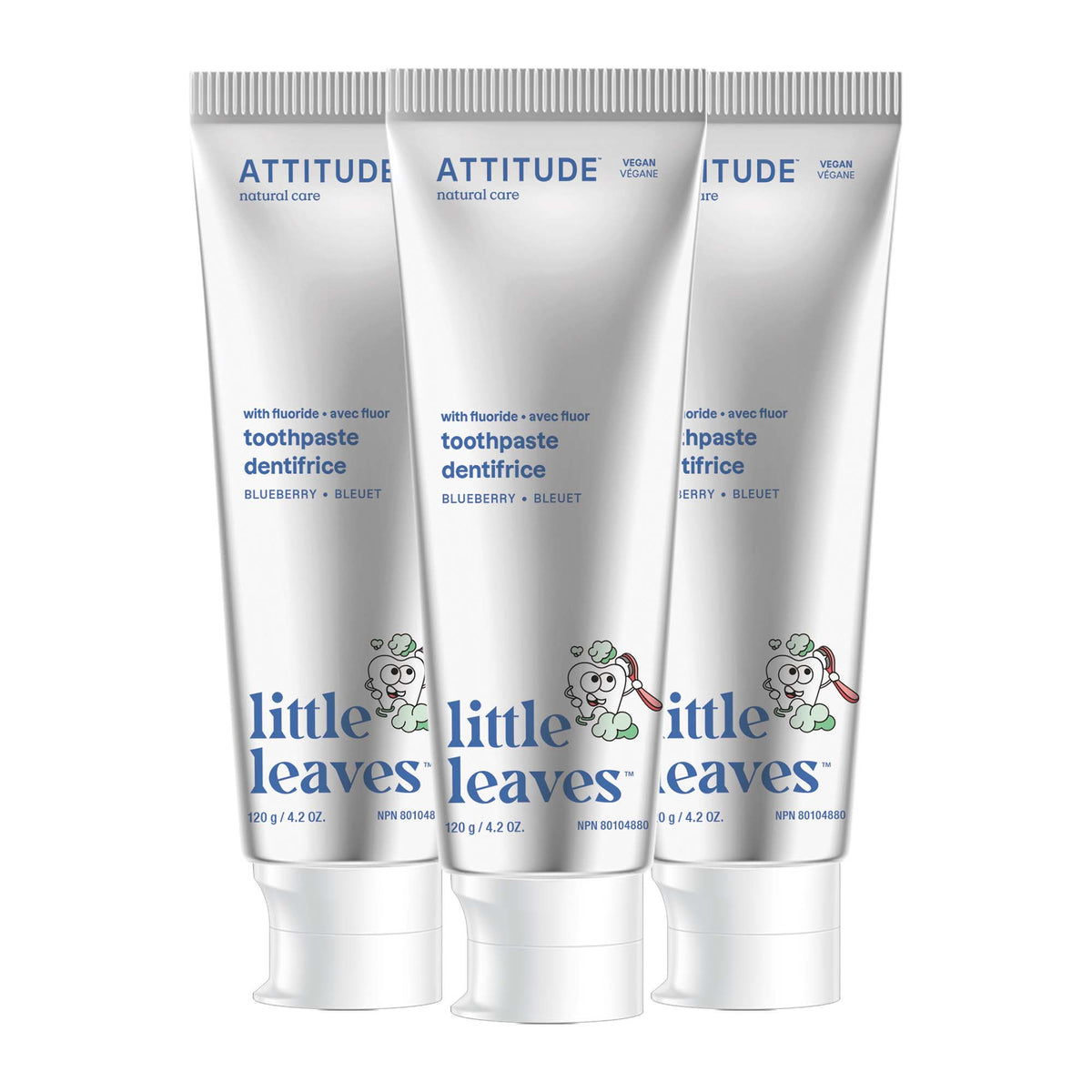 Kids Fluoride Toothpaste — Blueberry / 3 units