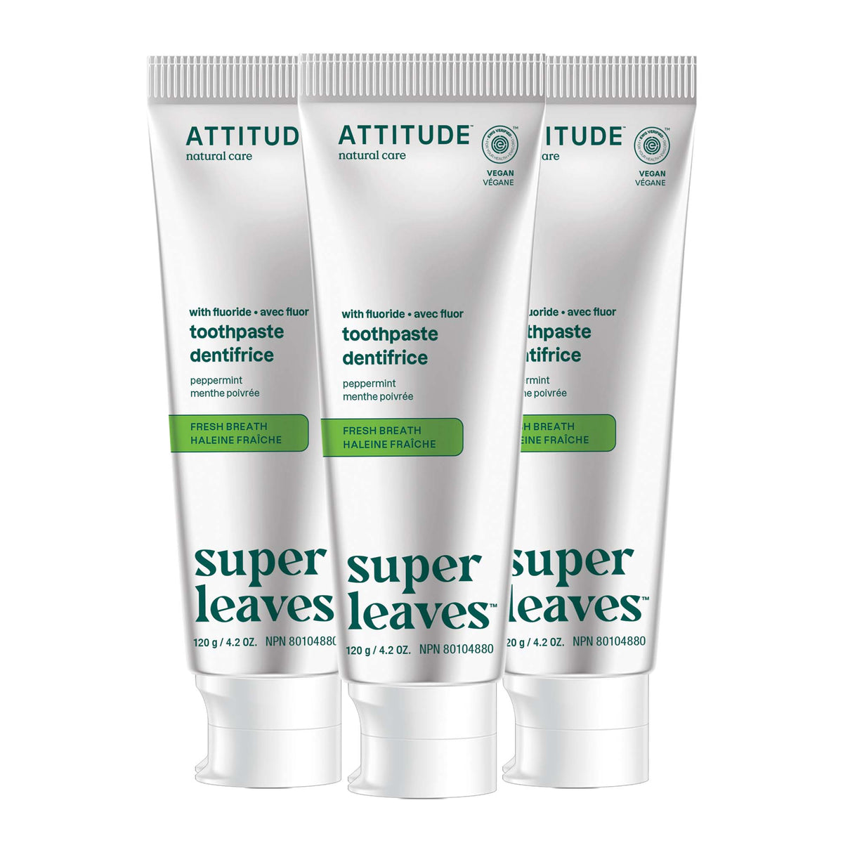 Fluoride Toothpaste 3-Pack — Fresh Breath / 3 x 120g