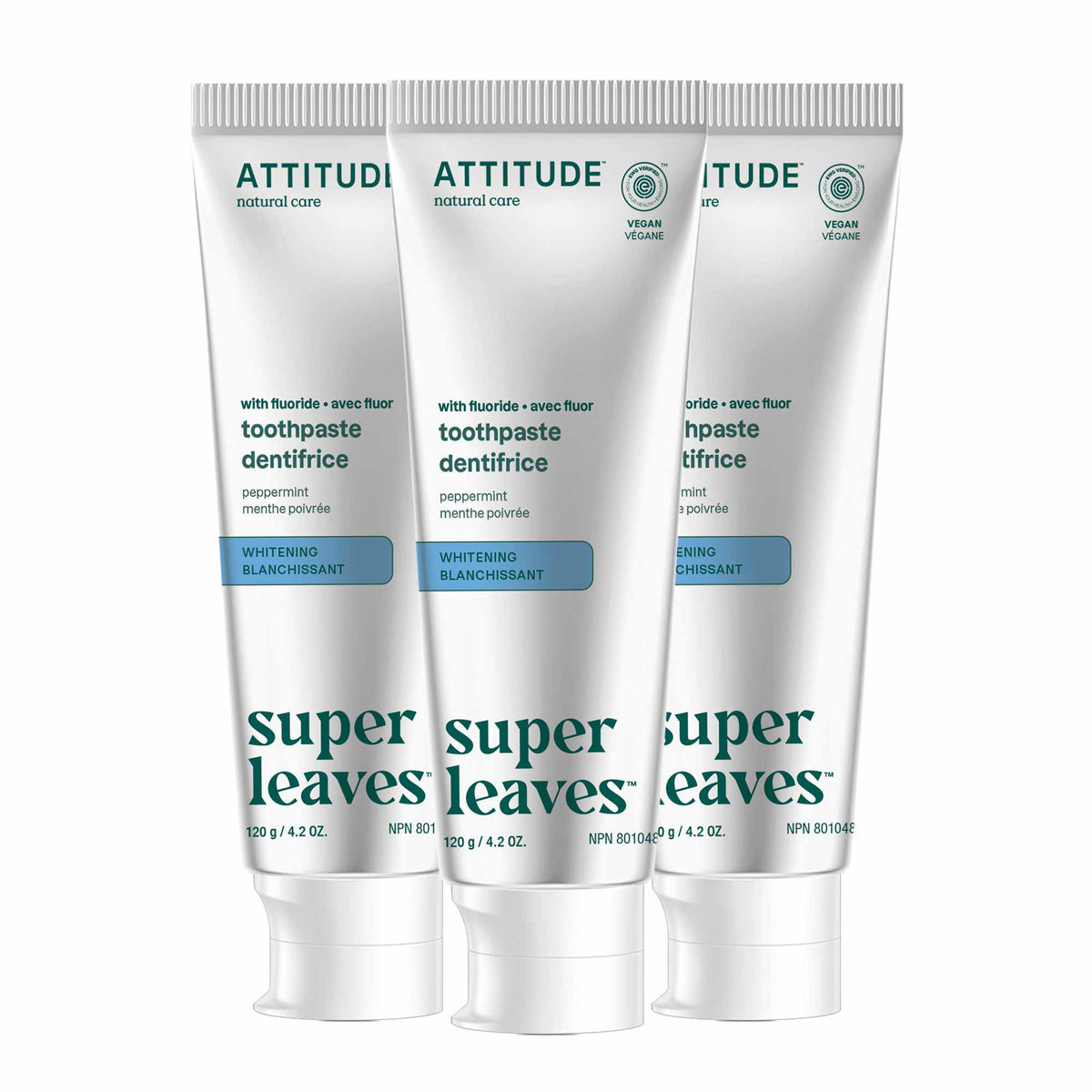 Fluoride Toothpaste 3-Pack — Whitening / 3 x 120g