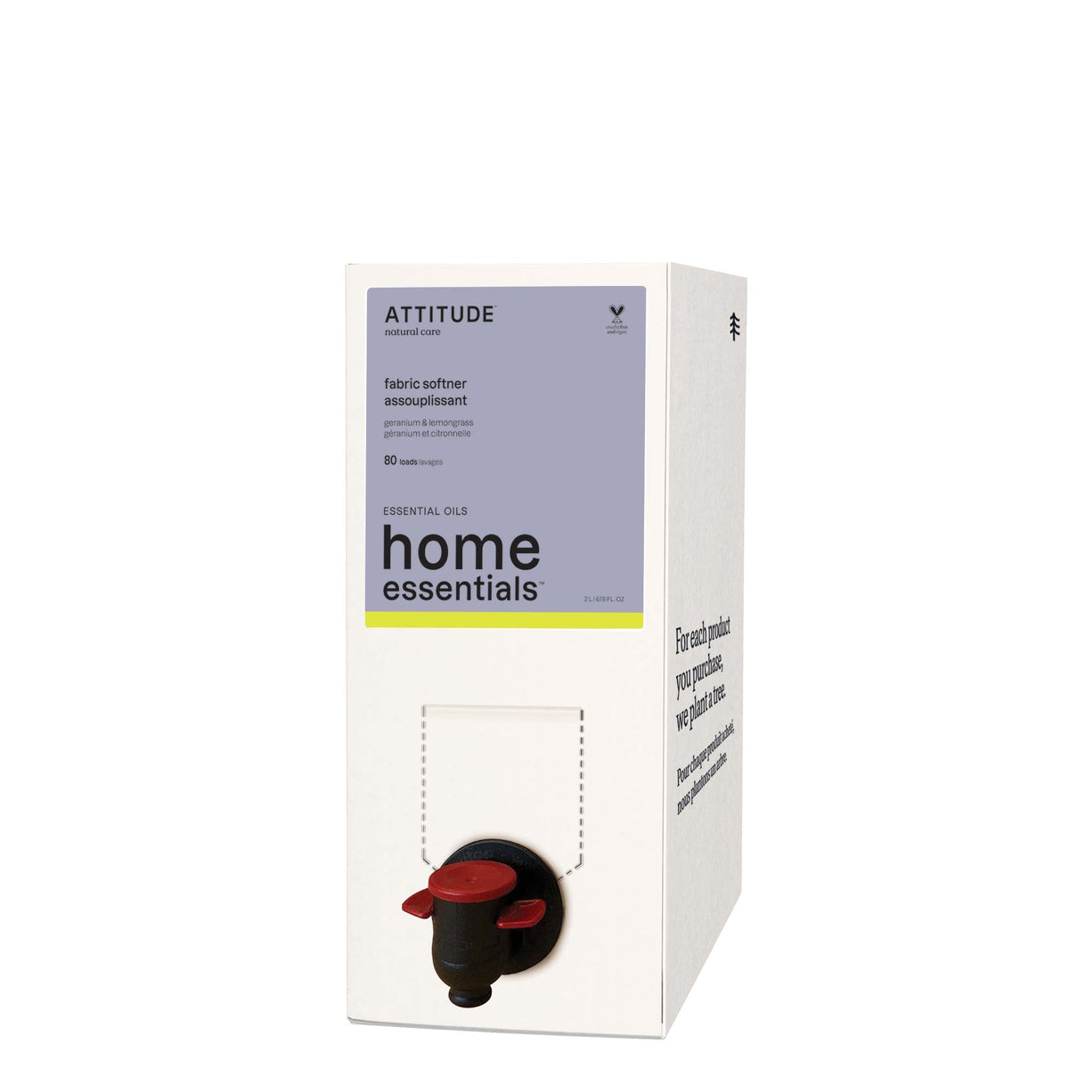 Fabric Softener - Essential Oils — Geranium & Lemongrass / 2L - 80 loads