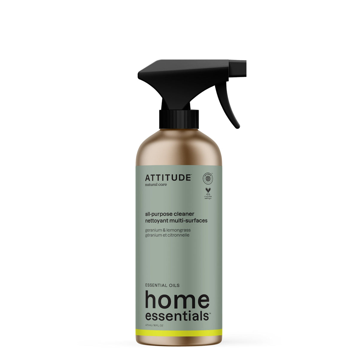 All Purpose Cleaner - Essential Oils — Geranium & Lemongrass / Aluminum - 473 mL