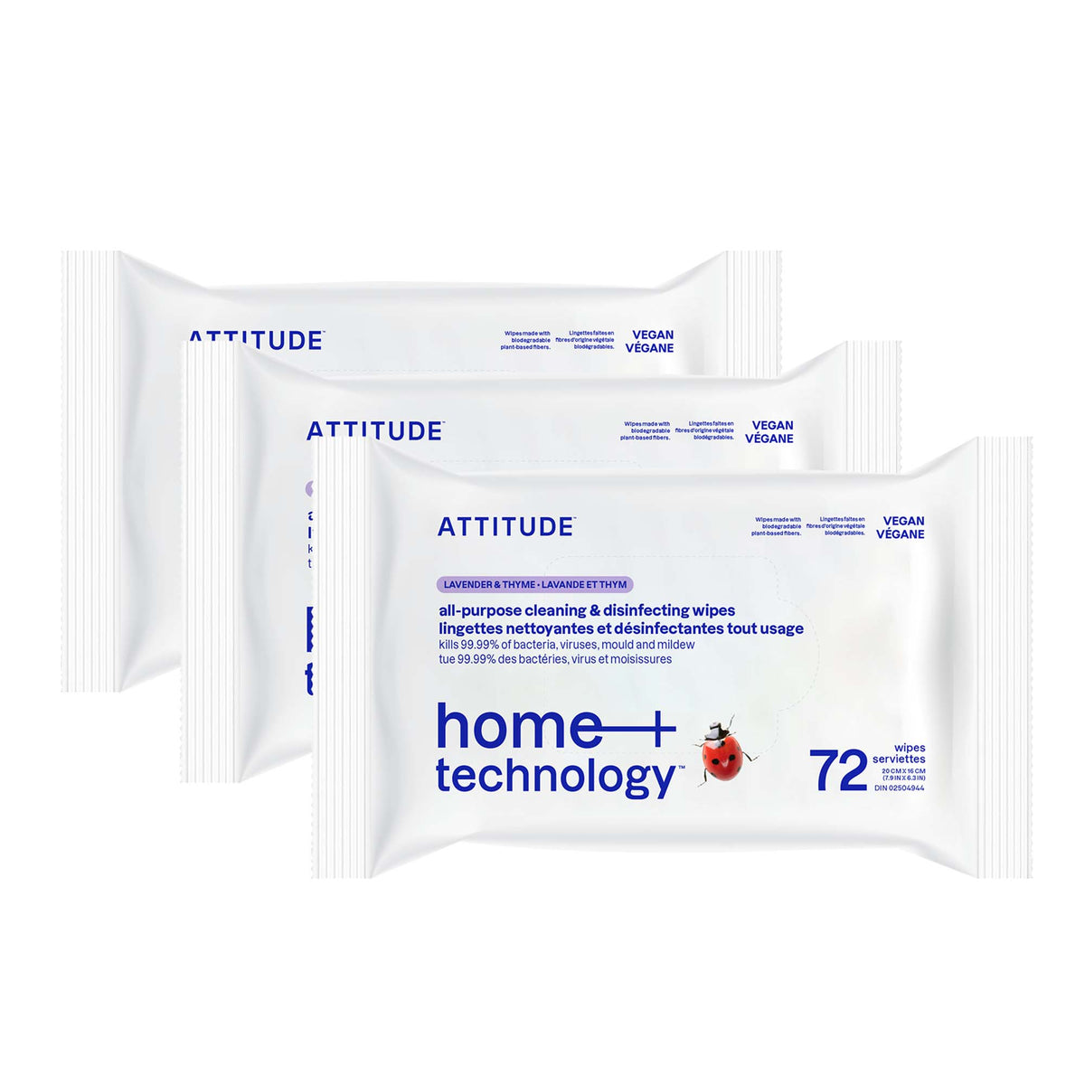 All Purpose Cleaning Wipes - Disinfectant — Lavender & Thyme / 3 units